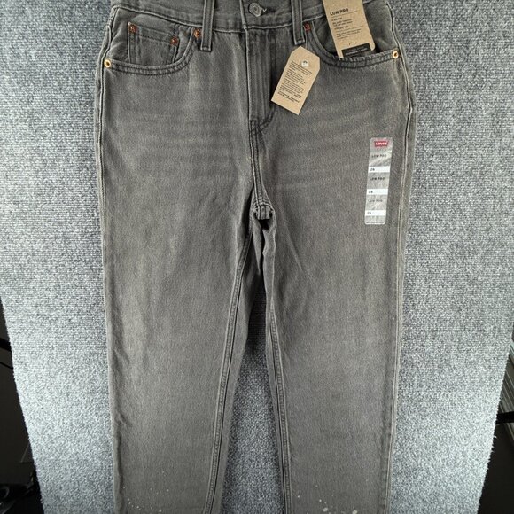 NWT Levi's Low Pro Straight Mid Rise Straight Leg Gray Denim Jeans ACTL 26X31 - Picture 1 of 16
